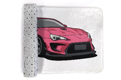 Tapis Voiture de sport rose