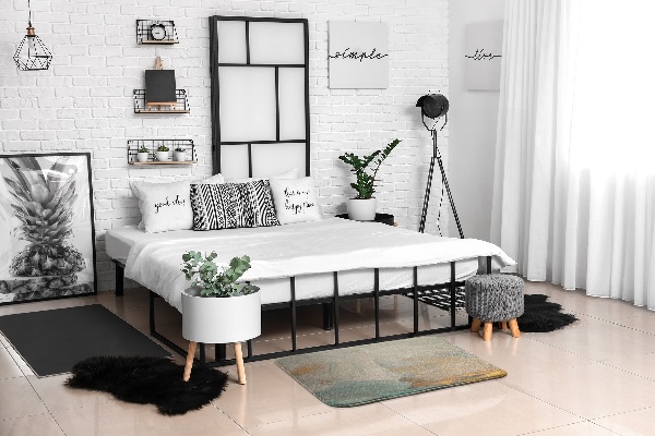 Tapis Taches abstraites dans les tons de terre