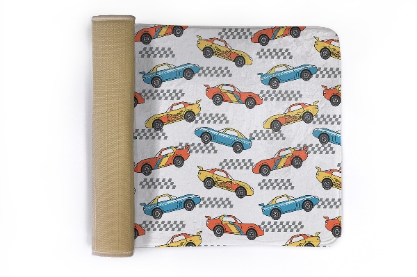 Tapis Voitures de course et damier