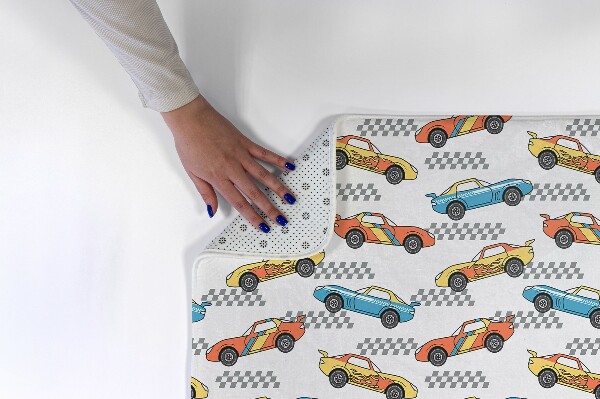 Tapis Voitures de course et damier