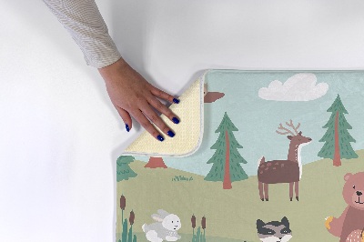 Tapis Animaux de la forêt et arbres