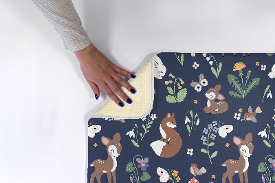 Tapis Animaux et plantes de la forêt