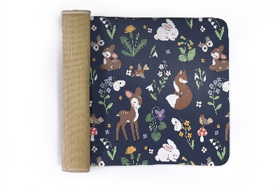 Tapis Animaux et plantes de la forêt