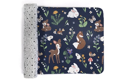 Tapis Animaux et plantes de la forêt