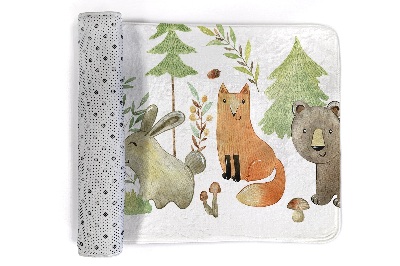 Tapis Animaux et arbres de la forêt