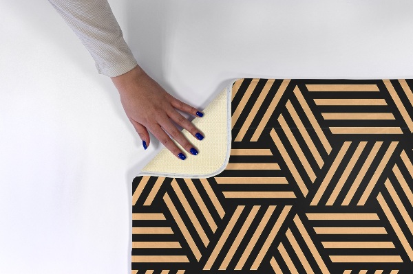 Tapis Motif géométrique avec lignes diagonales