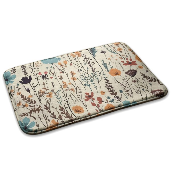 Tapis Motif floral avec feuilles et branches