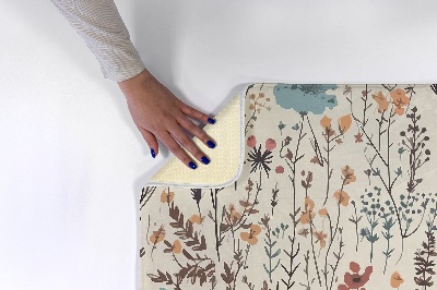 Tapis Motif floral avec feuilles et branches