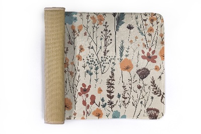 Tapis Motif floral avec feuilles et branches