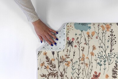 Tapis Motif floral avec feuilles et branches