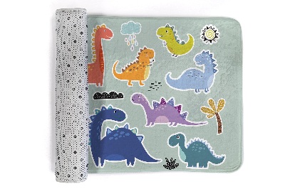 Tapis Dinosaures colorés