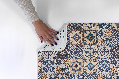 Tapis Motifs de mosaïque dans le style marocain