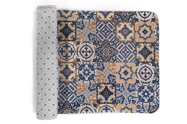 Tapis Motifs de mosaïque dans le style marocain