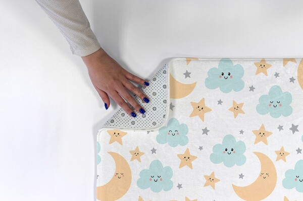 Tapis Lune et nuages