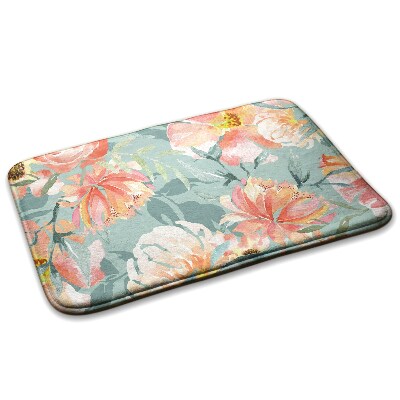 Tapis Motif floral avec des fleurs pastel