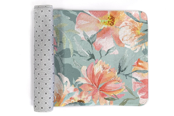 Tapis Motif floral avec des fleurs pastel