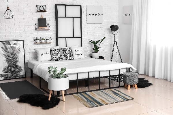 Tapis Rayures verticales abstraites dans des couleurs sourdes