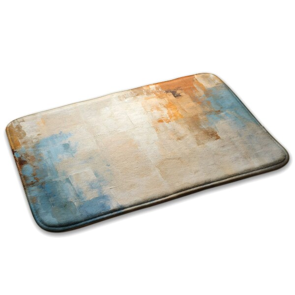 Tapis Motif abstrait dans les tons de bleu et d'orange