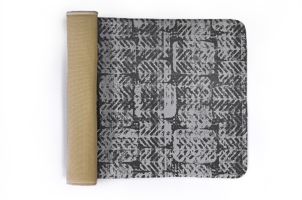 Tapis Motif géométrique abstrait dans les tons gris