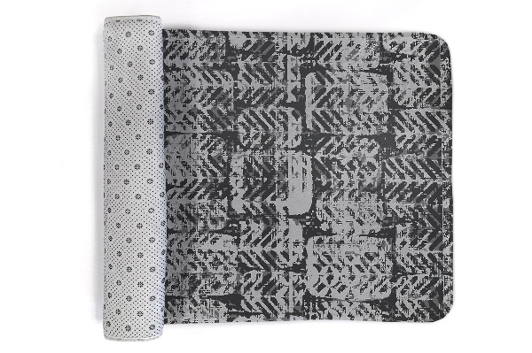 Tapis Motif géométrique abstrait dans les tons gris