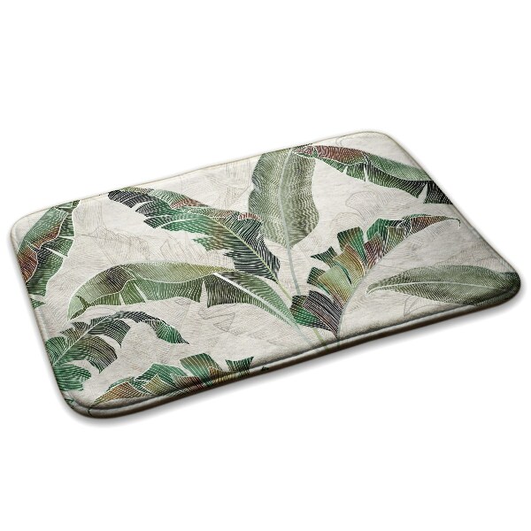 Tapis Feuilles tropicales dans les tons verts