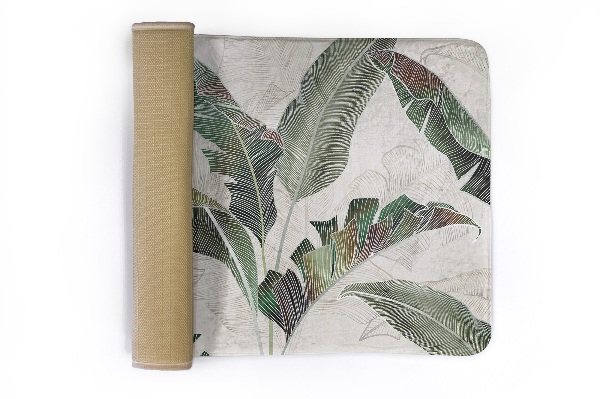 Tapis Feuilles tropicales dans les tons verts