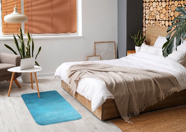 Tapis Texture bleue