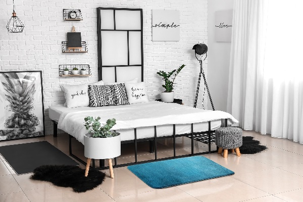 Tapis Texture bleue