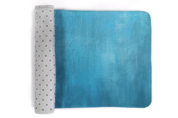 Tapis Texture bleue