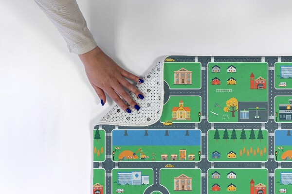 Tapis Ville avec routes Rues