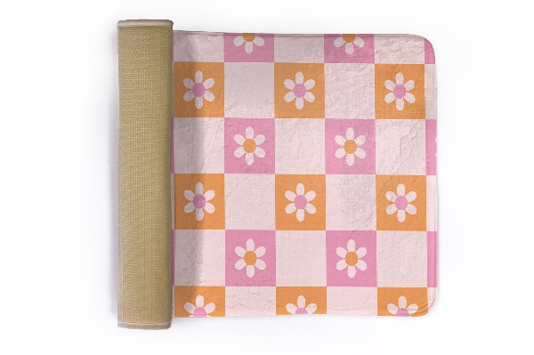 Tapis Motif floral pastel