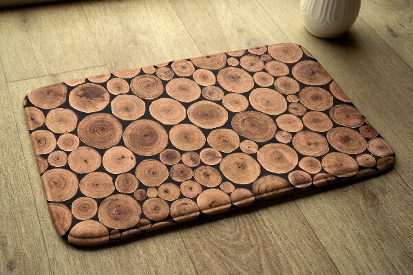 Petit tapis Coupes transversales de troncs d'arbres