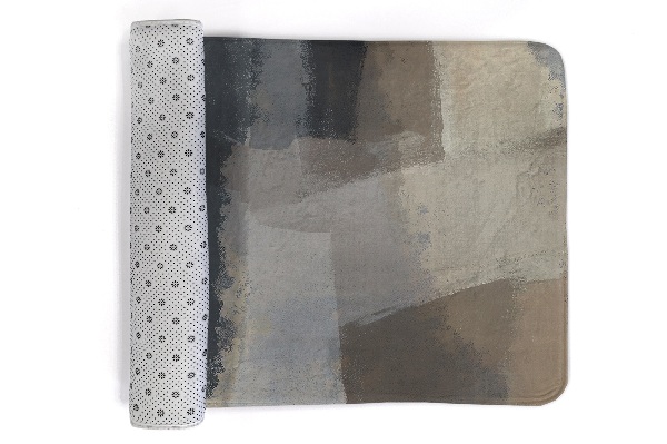 Petit tapis Motifs géométriques abstraits dans des couleurs sourdes