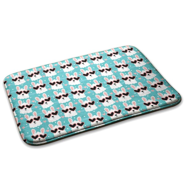 Petit tapis lamas en lunettes