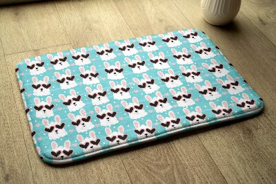 Petit tapis lamas en lunettes