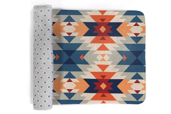 Petit tapis Motif géométrique aztèque