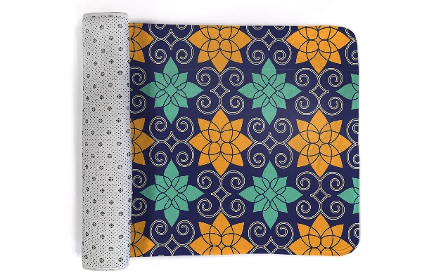 Petit tapis Motif floral géométrique
