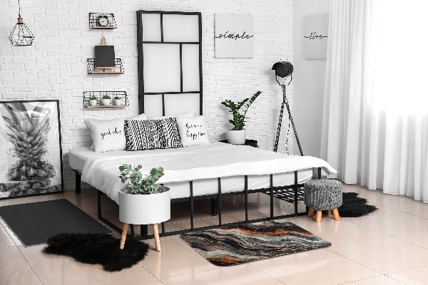 Petit tapis Composition abstraite de lignes