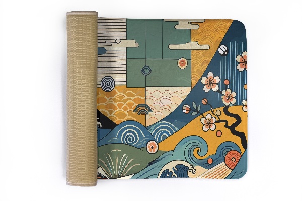 Petit tapis Vagues art japonais