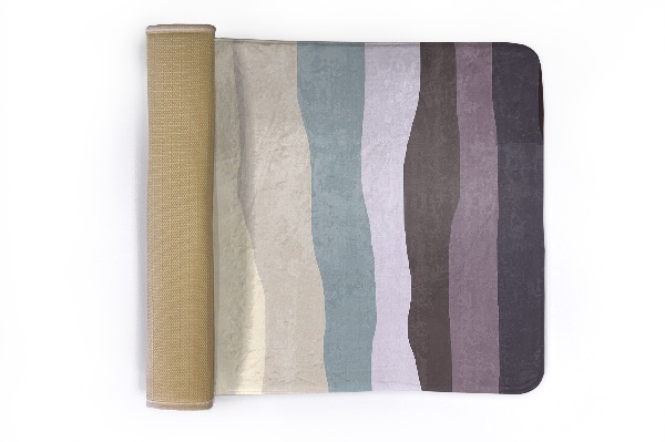 Petit tapis Motif safari avec zèbre, éléphant et girafe.