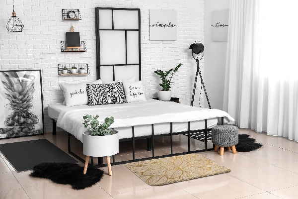 Petit tapis Motif floral avec pétales feuillus