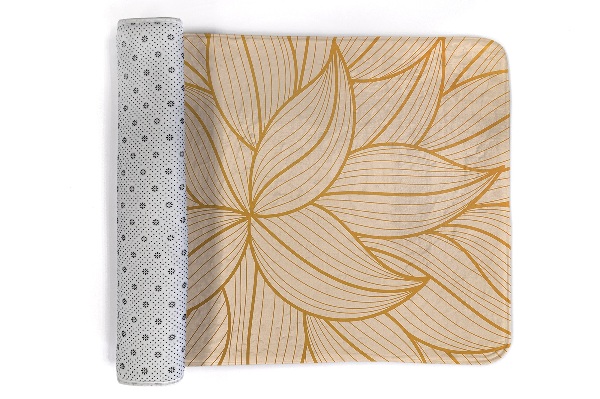 Petit tapis Motif floral avec pétales feuillus