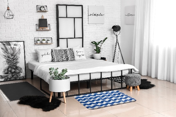 Petit tapis Vagues bleues