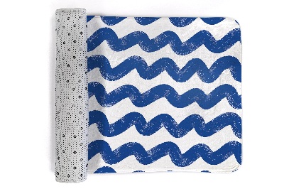 Petit tapis Vagues bleues