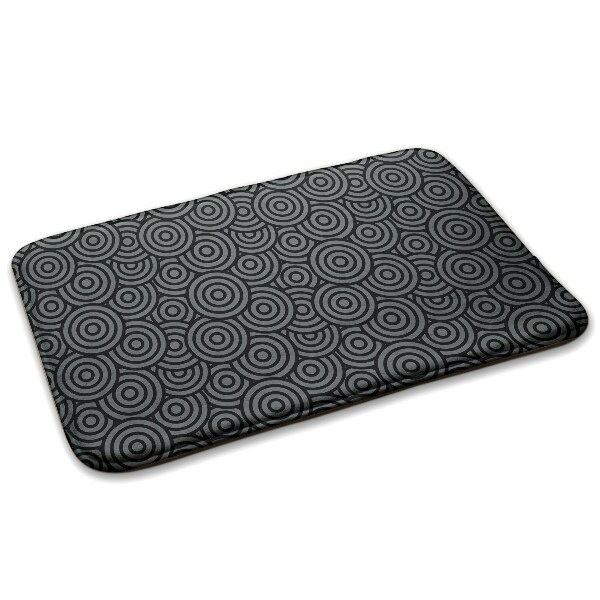 Petit tapis Cercles concentriques dans les tons gris