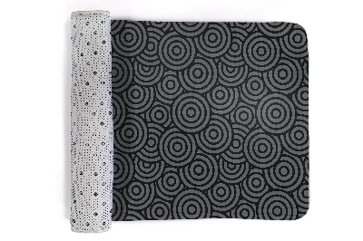 Petit tapis Cercles concentriques dans les tons gris