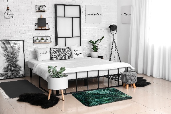 Petit tapis Feuilles avec veines