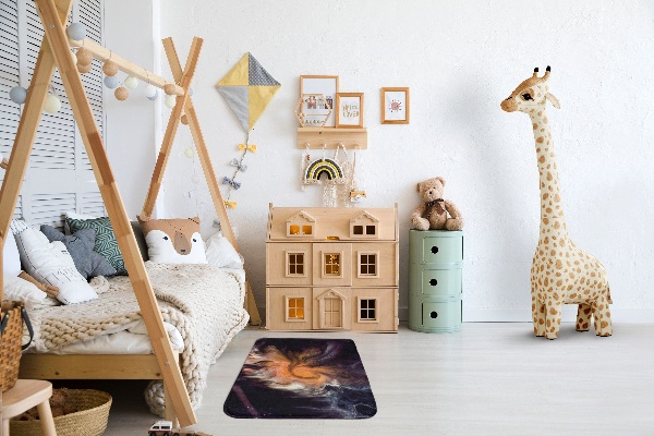Petit tapis Forme cosmique abstraite
