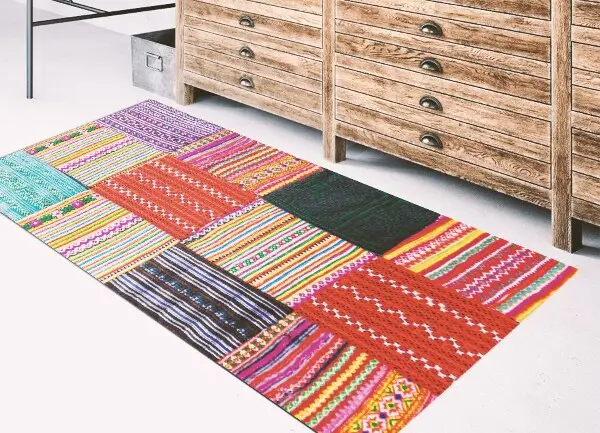 Tapis vinyle Patchwork turc