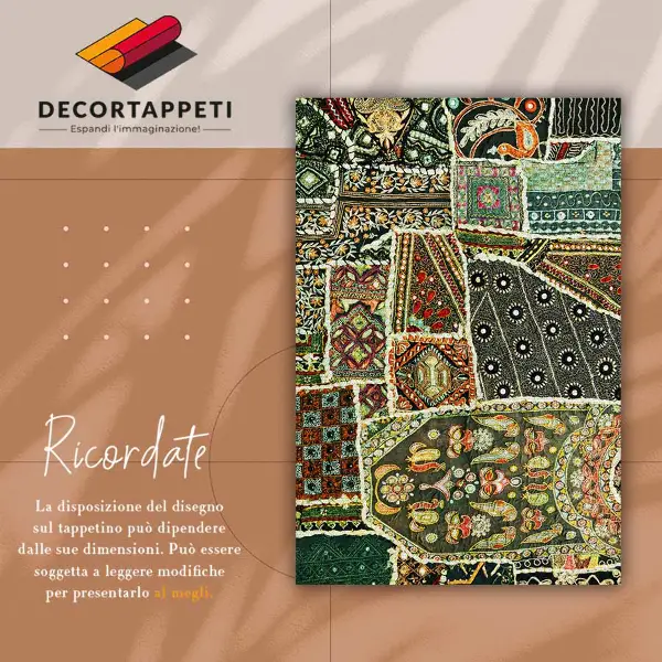 Tapis vinyle Patchwork dans un style turc